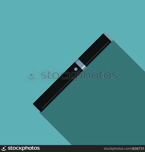 Closed vape pen icon. Flat illustration of closed vape pen vector icon for web design. Closed vape pen icon, flat style