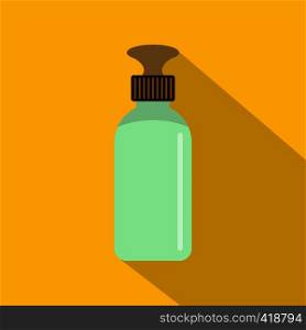 Closed vial icon. Flat illustration of closed vial vector icon for web. Closed vial icon, flat style