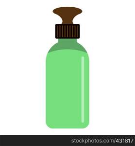 Closed vial icon flat isolated on white background vector illustration. Closed vial icon isolated