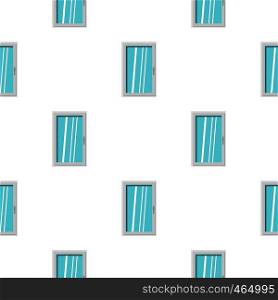 Closed white window pattern seamless flat style for web vector illustration. Closed white window pattern flat