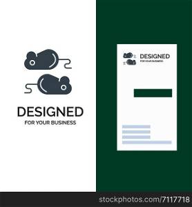 Closing, Testing, Test, Closing Test Grey Logo Design and Business Card Template