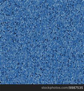 Cloth Jersey Blue Hand Made Texture For Your Design. Hand Made. EPS10 vector.
