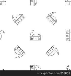 Clothes brush icon. Outline illustration of clothes brush vector icon for web design isolated on white background. Clothes brush icon, outline style