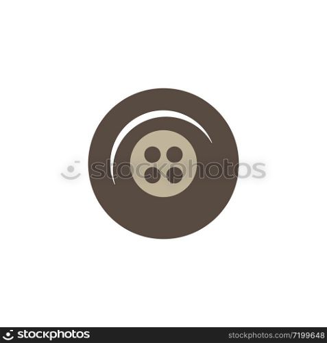 clothes buttons illustration logo vector