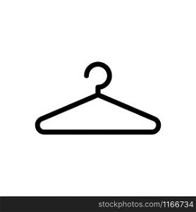 Clothes hanger. Hanger icon vector isolated on white background