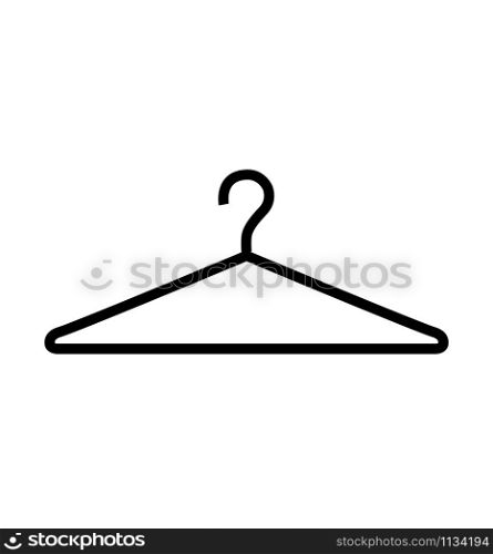 Clothes hanger icon isolated on white background vector eps 10. Clothes hanger icon isolated on white background vector