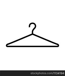 Clothes hanger icon isolated on white background vector eps 10. Clothes hanger icon isolated on white background vector
