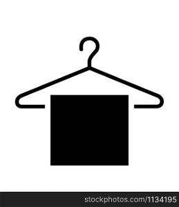 Clothes hanger icon on white background isolated vector eps 10. Clothes hanger icon on white background isolated