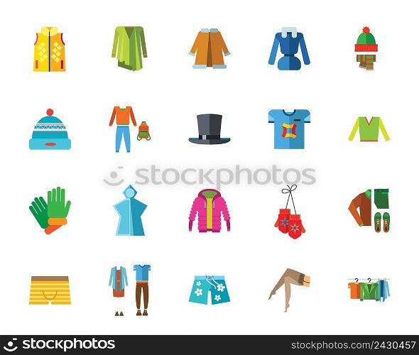 Clothes icon set. Can be used for topics like fashion, style, beauty, seasonal models