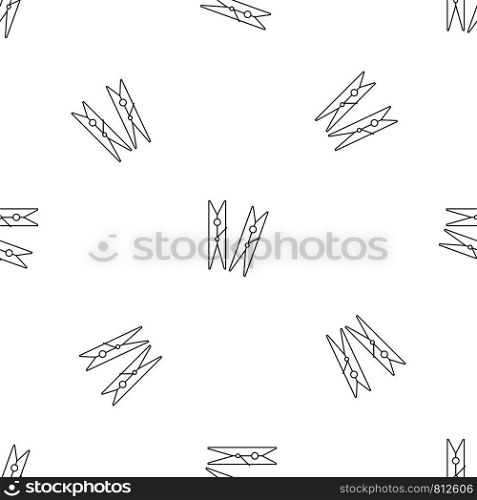 Clothes pegs icon. Outline illustration of clothes pegs vector icon for web design isolated on white background. Clothes pegs icon, outline style