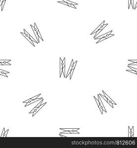 Clothes pegs icon. Outline illustration of clothes pegs vector icon for web design isolated on white background. Clothes pegs icon, outline style