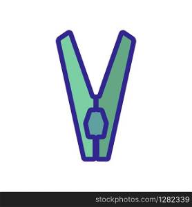 clothes pin icon vector. Thin line sign. Isolated contour symbol illustration. clothes pin icon vector. Isolated contour symbol illustration
