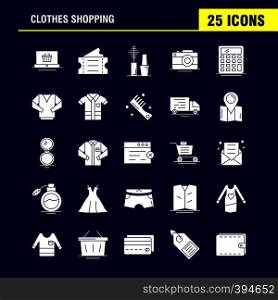 Clothes Shopping Solid Glyph Icon for Web, Print and Mobile UX/UI Kit. Such as: Hospital, Basket, Cart, Shopping, Ticket, Tickets, Travel, Shopping, Pictogram Pack. - Vector