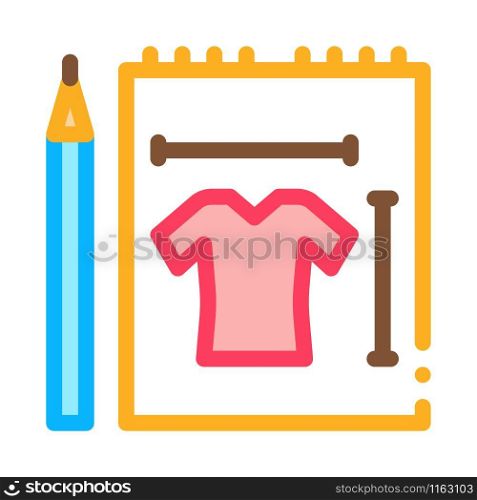 Clothes Sketch Icon Vector. Outline Clothes Sketch Sign. Isolated Contour Symbol Illustration. Clothes Sketch Icon Vector Outline Illustration