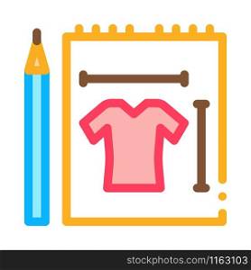 Clothes Sketch Icon Vector. Outline Clothes Sketch Sign. Isolated Contour Symbol Illustration. Clothes Sketch Icon Vector Outline Illustration
