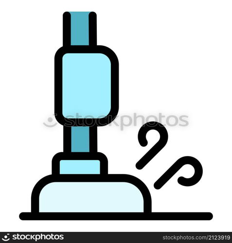 Clothes steam cleaner icon. Outline clothes steam cleaner vector icon color flat isolated. Clothes steam cleaner icon color outline vector