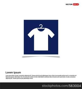 Clothing item on hanger icon - Blue photo Frame