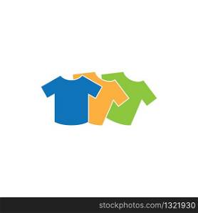 Clothing shop logo template vector icon illustration