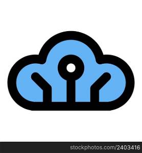 Cloud, a storage facility for virtual data.