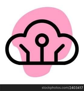 Cloud, a storage facility for virtual data.