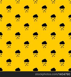 Cloud and hail pattern seamless vector repeat geometric yellow for any design. Cloud and hail pattern vector