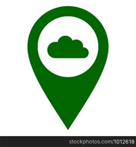 Cloud and location pin