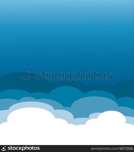 cloud and space of blue sky abstract art vector background