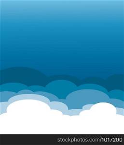 cloud and space of blue sky abstract art vector background