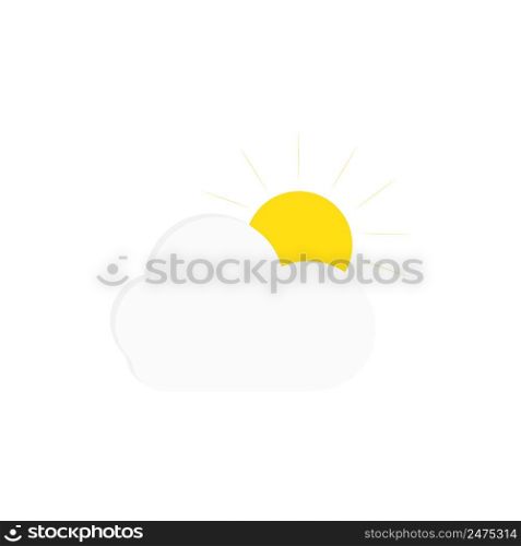 Cloud and weather icon template vector design