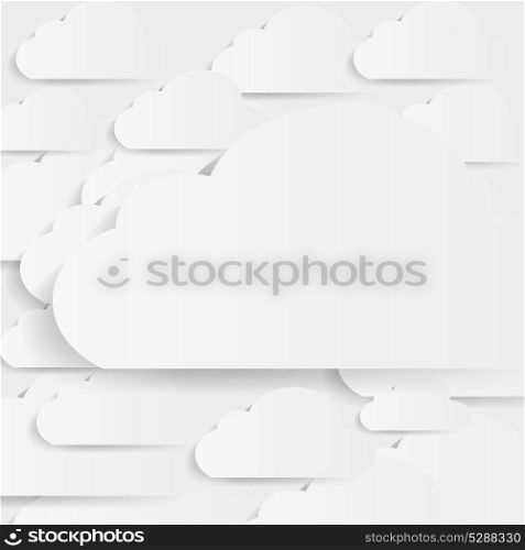 Cloud background vector illustration