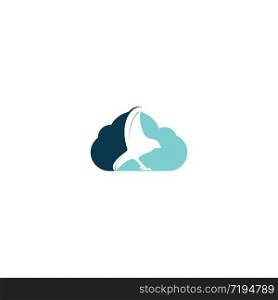 Cloud Bird Freedom Logo Template.