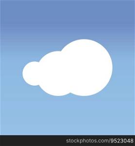 Cloud blue sky  illustration vector flat design