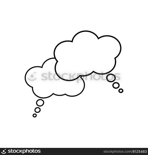 Cloud bubble speech