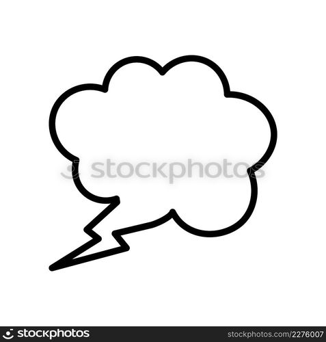 Cloud bubble speech icon vector sign and symbols