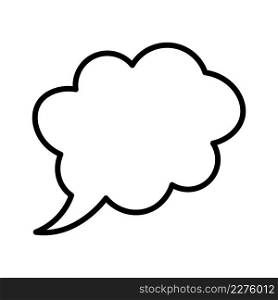 Cloud bubble speech icon vector sign and symbols