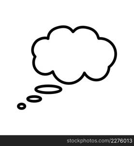 Cloud bubble speech icon vector sign and symbols