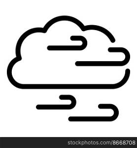 Cloud clean air icon outline vector. Filter flow. Waste water. Cloud clean air icon outline vector. Filter flow