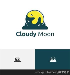 Cloud Cloudy Moon Night Sky Space Logo