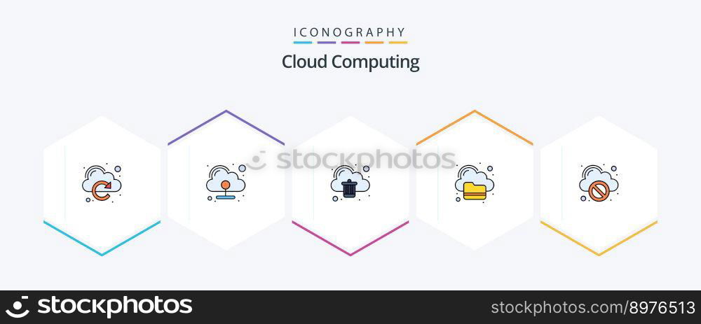 Cloud Computing 25 FilledLine icon pack including cloud. cloud. syncronize. computing