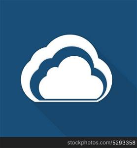 Cloud Computing Concept for Different Electronic Devices. Vector Illustration. Cloud Computing Concept for Different Electronic Devices. Vector