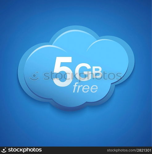 Cloud computing concept sign.