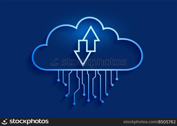 cloud computing data streaming concept background
