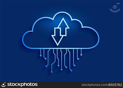 cloud computing data streaming concept background