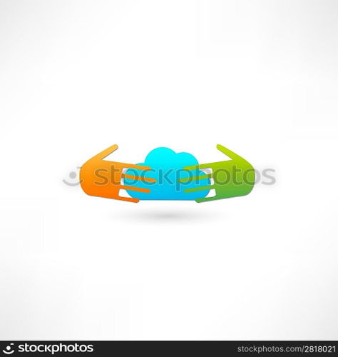 Cloud computing icon