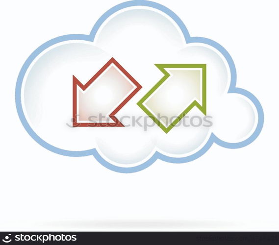Cloud Computing Icon Communication