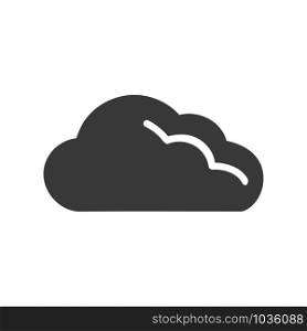 Cloud computing icon in simple vector