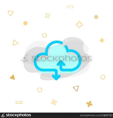 cloud computing icon or corporate identity in simple design on an isolated background. EPS 10 vector.. cloud computing icon or corporate identity in simple design on an isolated background. EPS 10 vector