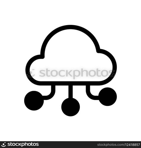 Cloud computing icon vector design illustration
