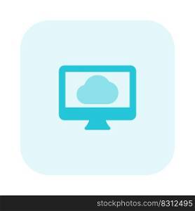 Cloud computing support with desktop version application