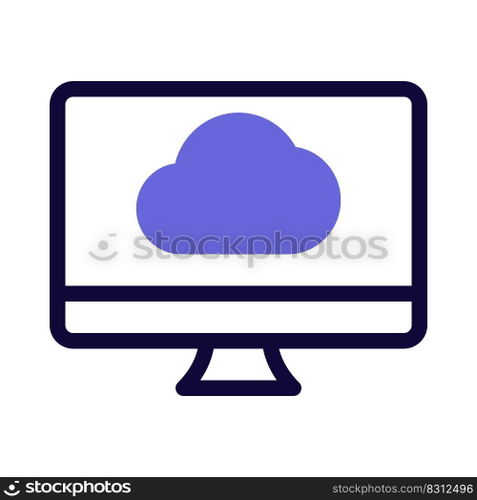 Cloud computing support with desktop version application